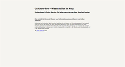Desktop Screenshot of knowhow.online-artikel.de