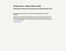 Tablet Screenshot of knowhow.online-artikel.de